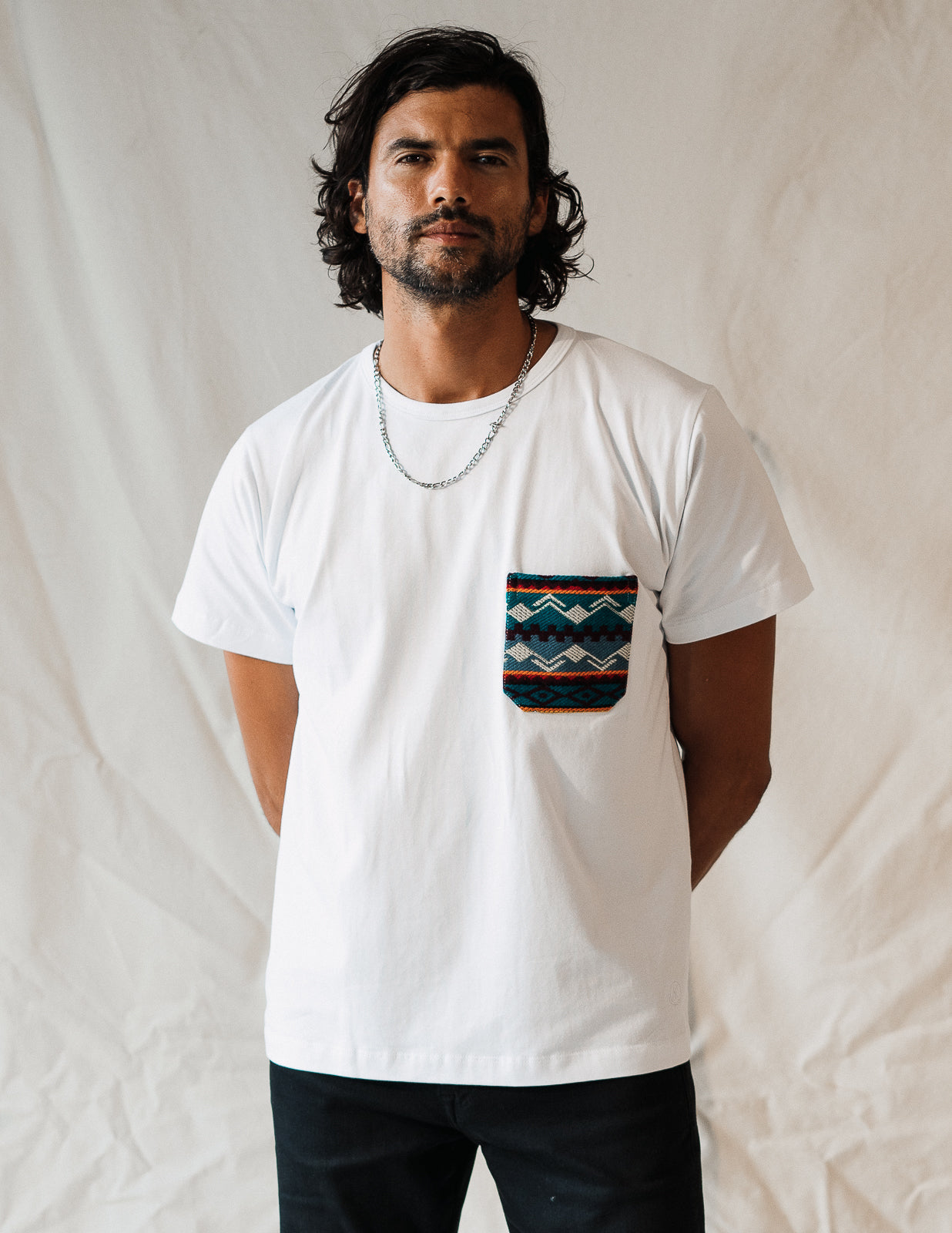 Otavalo Pocket Tee In Glacier