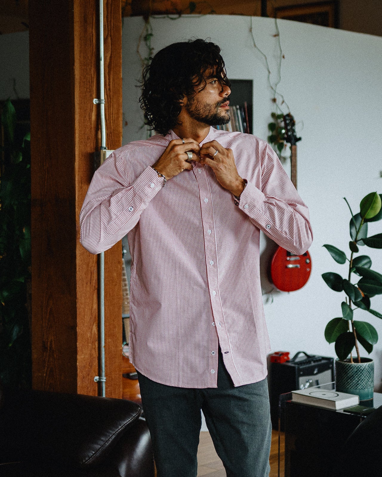 Pescador Shirt In Scarlet